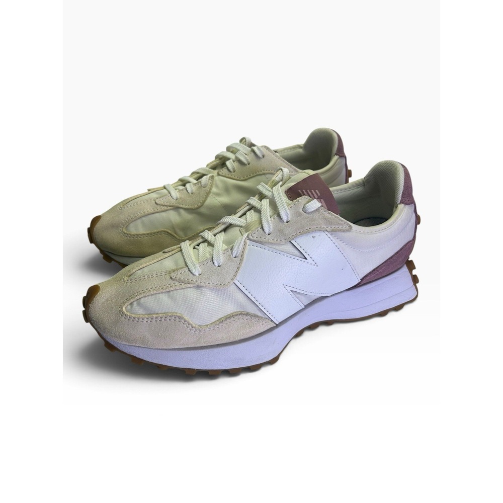 New Balance 327 Womens Size 10 Casual Sneakers Cream Beige Pink WS327FSR